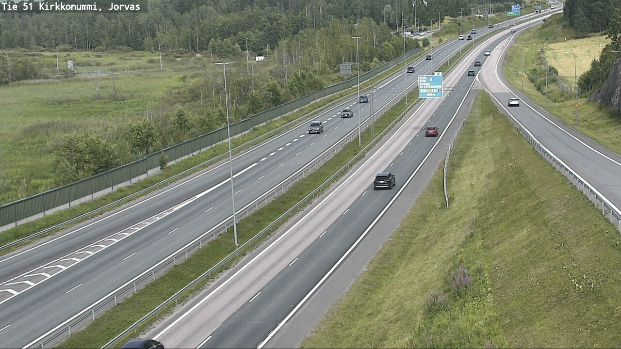Weather Camera Image Väg 51 Kyrkslätt, Jorvas, Kirkkonummi, Uusimaa