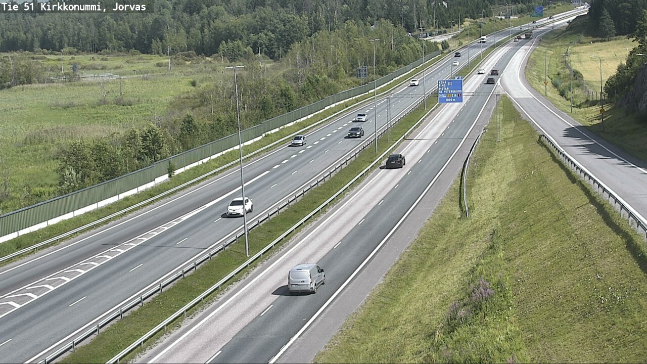 Weather Camera Image Väg 51 Kyrkslätt, Jorvas, Kirkkonummi, Uusimaa