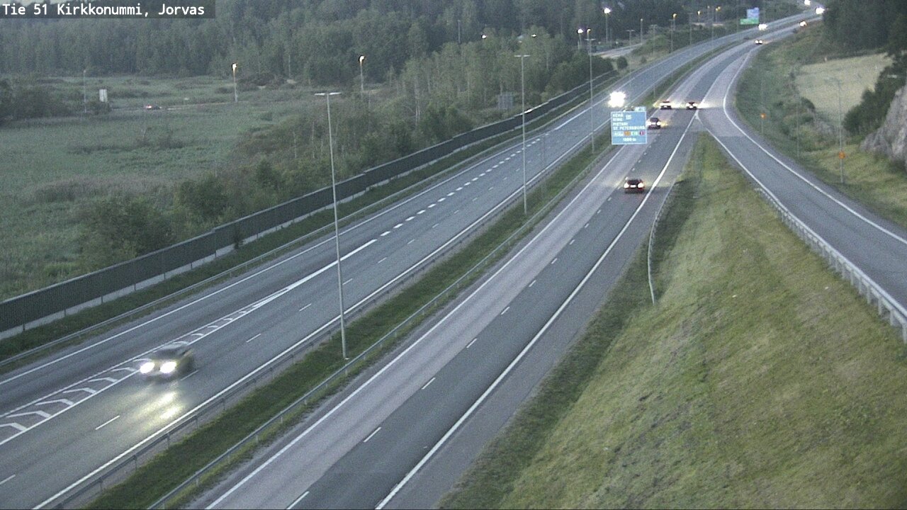 Weather Camera Image Väg 51 Kyrkslätt, Jorvas, Kirkkonummi, Uusimaa