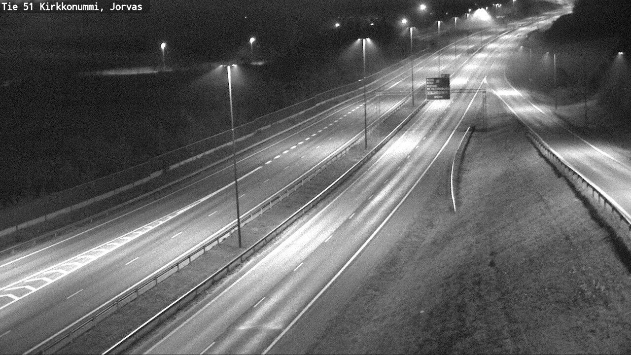 Weather Camera Image Väg 51 Kyrkslätt, Jorvas, Kirkkonummi, Uusimaa