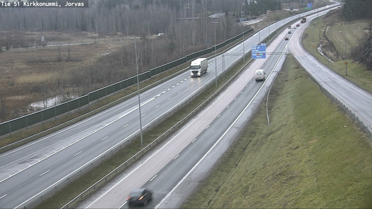Weather Camera Image Väg 51 Kyrkslätt, Jorvas, Kirkkonummi, Uusimaa