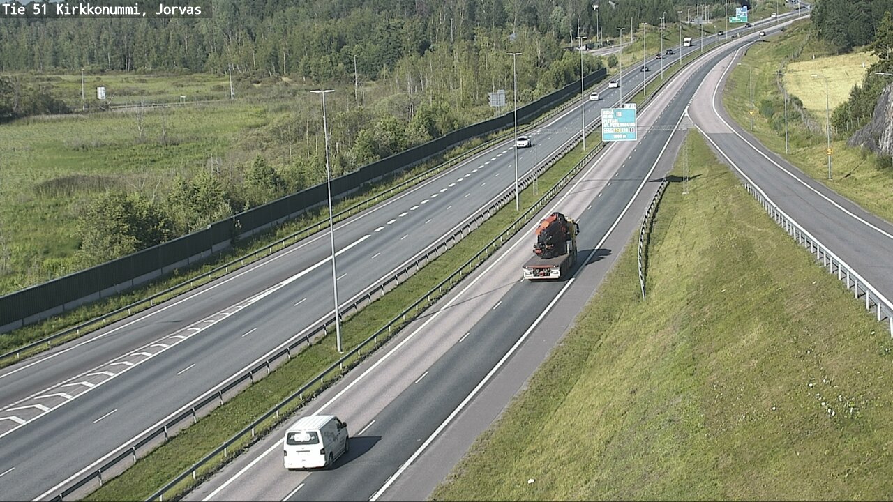 Weather Camera Image Väg 51 Kyrkslätt, Jorvas, Kirkkonummi, Uusimaa