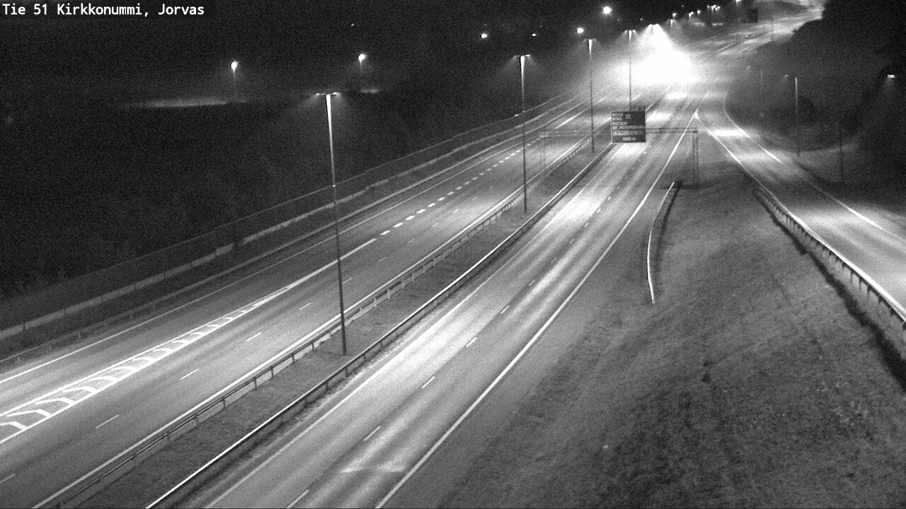 Weather Camera Image Väg 51 Kyrkslätt, Jorvas, Kirkkonummi, Uusimaa