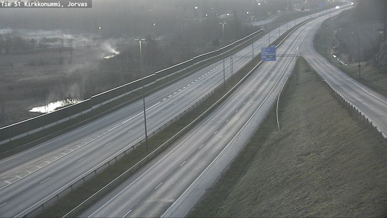 Weather Camera Image Väg 51 Kyrkslätt, Jorvas, Kirkkonummi, Uusimaa