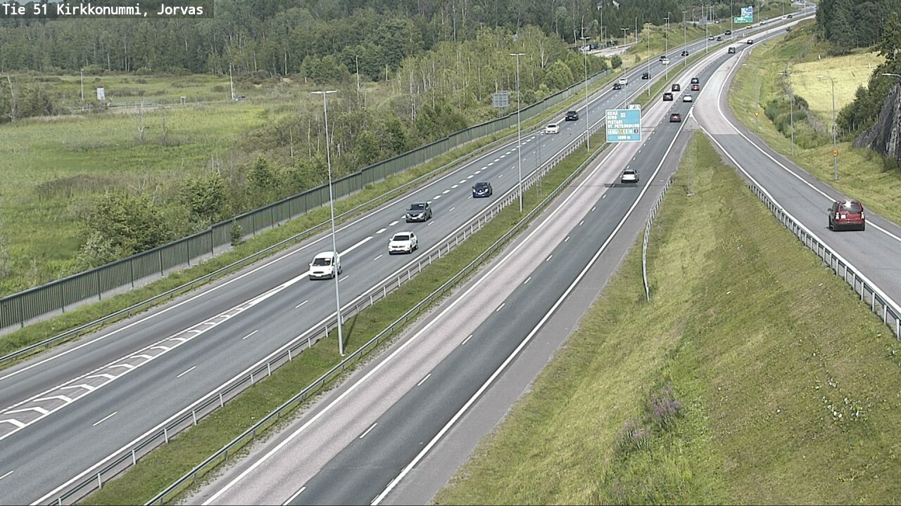 Weather Camera Image Väg 51 Kyrkslätt, Jorvas, Kirkkonummi, Uusimaa