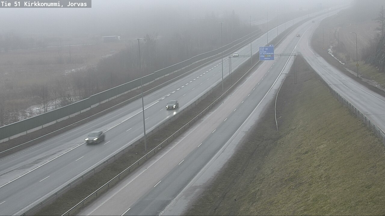 Weather Camera Image Väg 51 Kyrkslätt, Jorvas, Kirkkonummi, Uusimaa