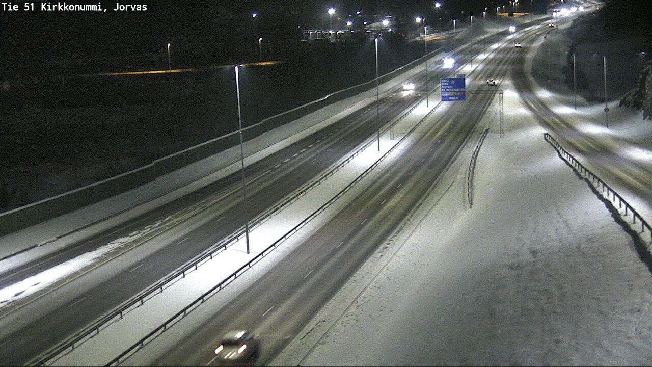 Weather Camera Image Väg 51 Kyrkslätt, Jorvas, Kirkkonummi, Uusimaa