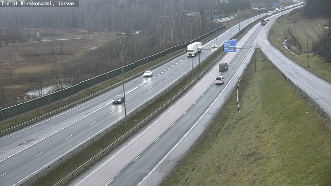 Weather Camera Image Väg 51 Kyrkslätt, Jorvas, Kirkkonummi, Uusimaa