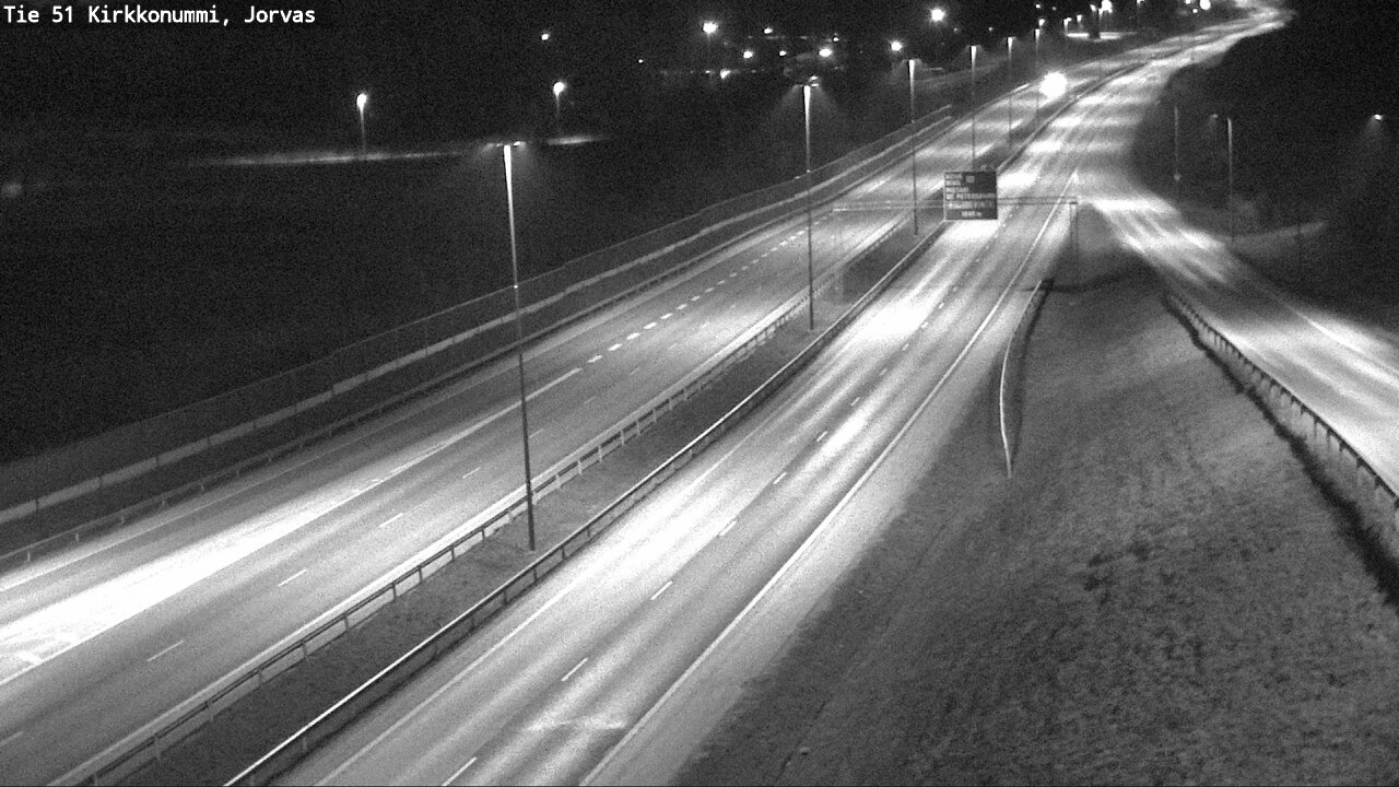 Weather Camera Image Väg 51 Kyrkslätt, Jorvas, Kirkkonummi, Uusimaa