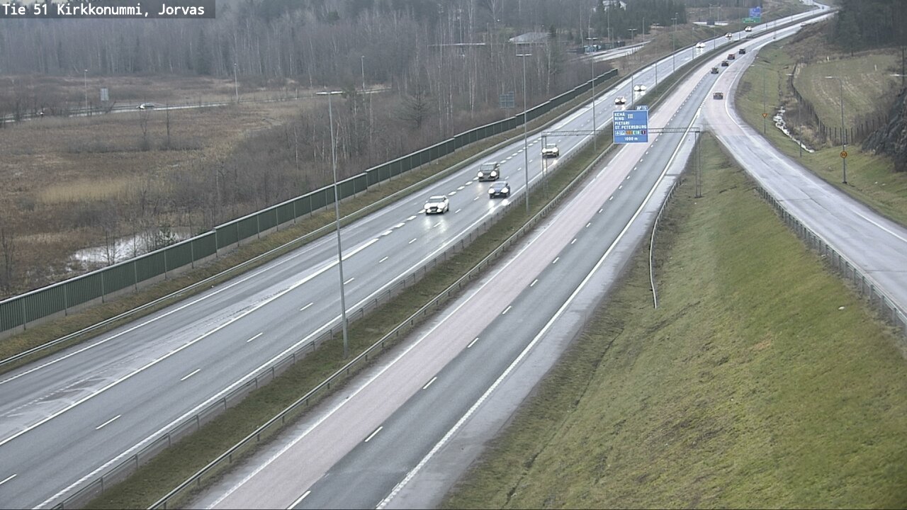 Weather Camera Image Väg 51 Kyrkslätt, Jorvas, Kirkkonummi, Uusimaa