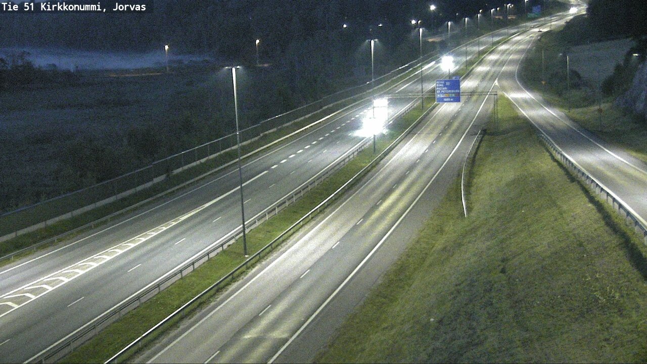 Weather Camera Image Väg 51 Kyrkslätt, Jorvas, Kirkkonummi, Uusimaa