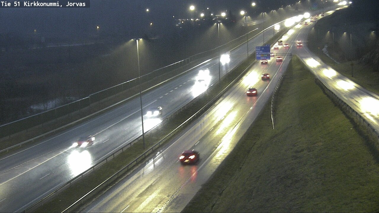Weather Camera Image Väg 51 Kyrkslätt, Jorvas, Kirkkonummi, Uusimaa