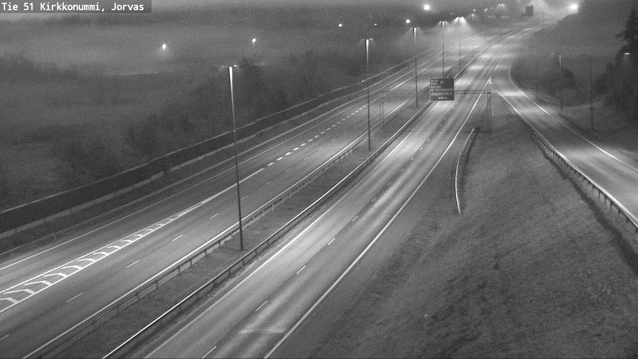 Weather Camera Image Väg 51 Kyrkslätt, Jorvas, Kirkkonummi, Uusimaa