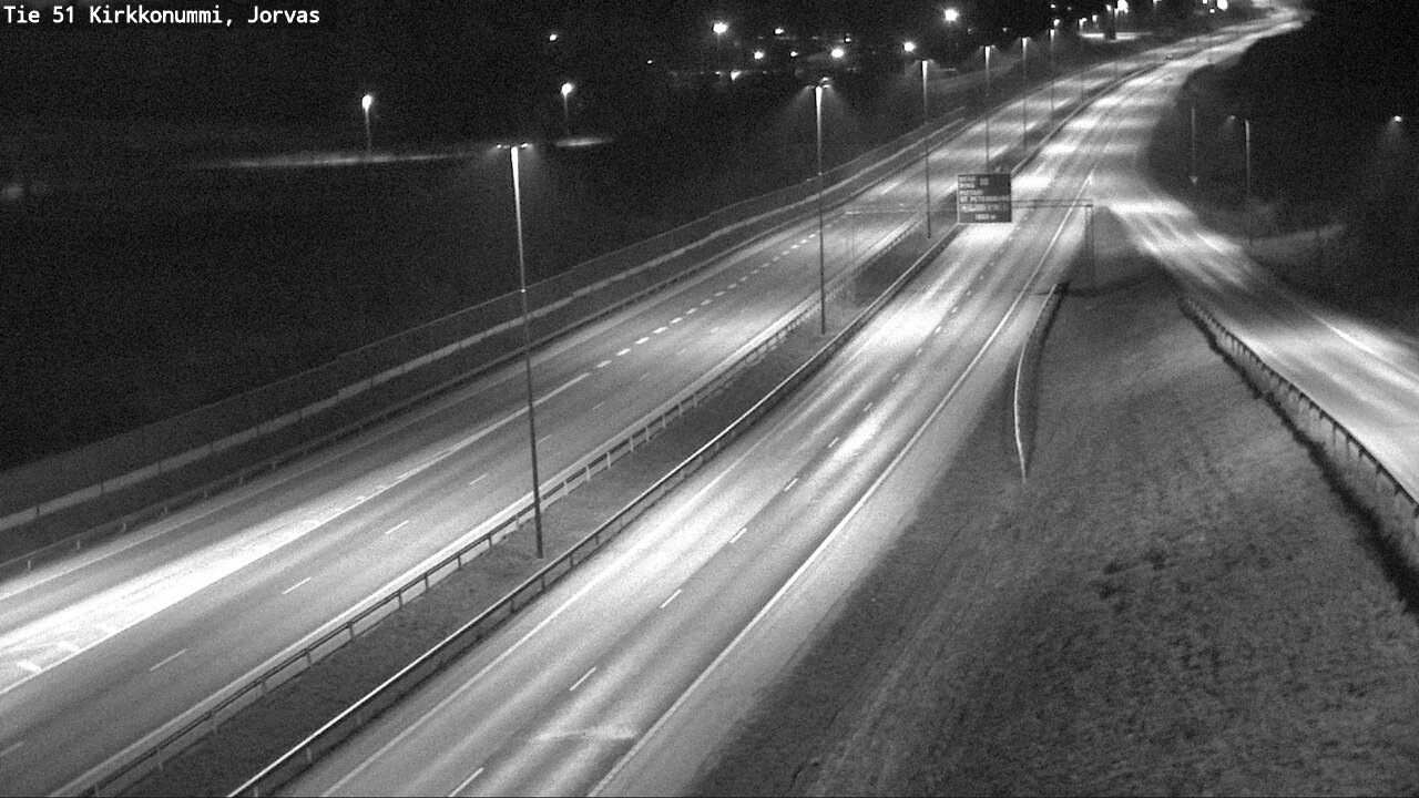 Weather Camera Image Väg 51 Kyrkslätt, Jorvas, Kirkkonummi, Uusimaa