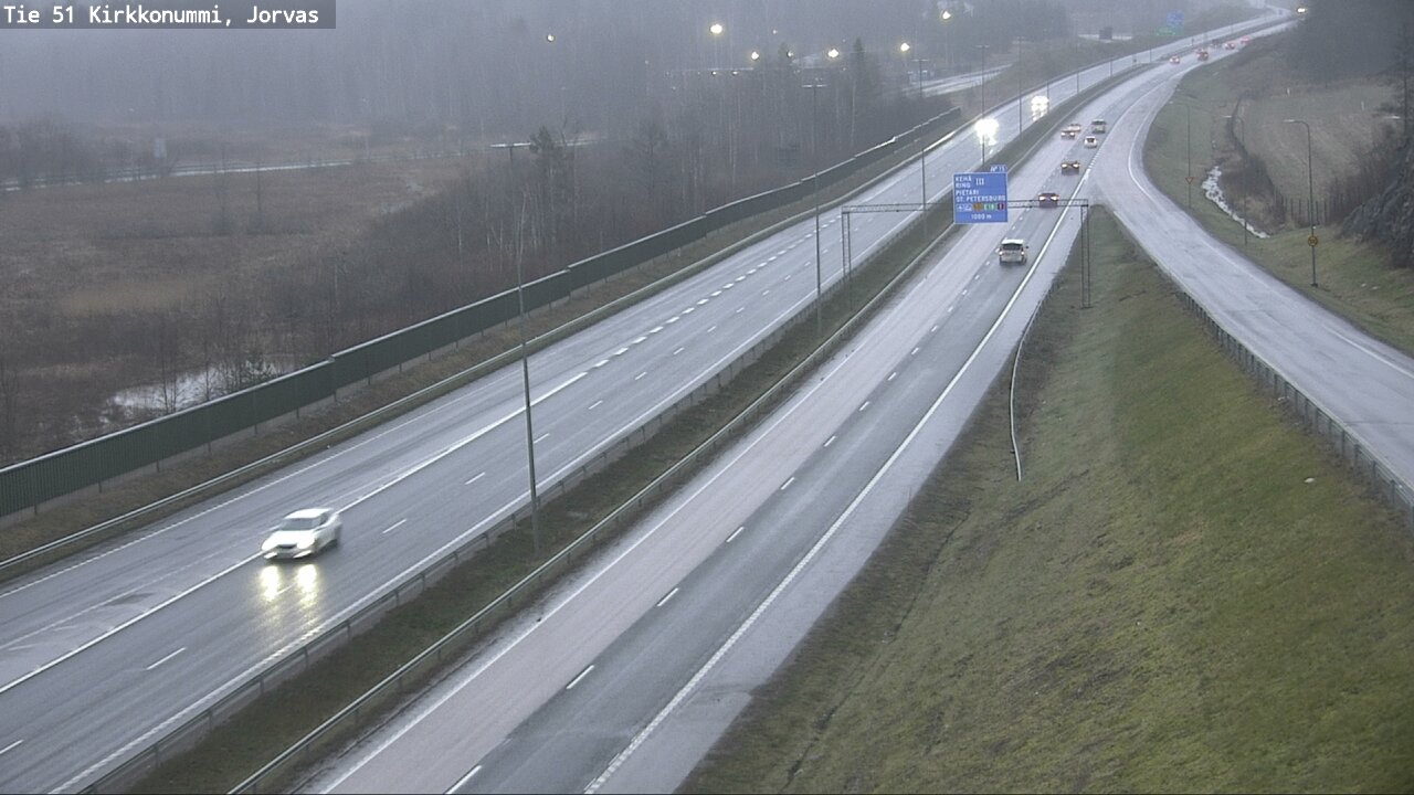 Weather Camera Image Väg 51 Kyrkslätt, Jorvas, Kirkkonummi, Uusimaa