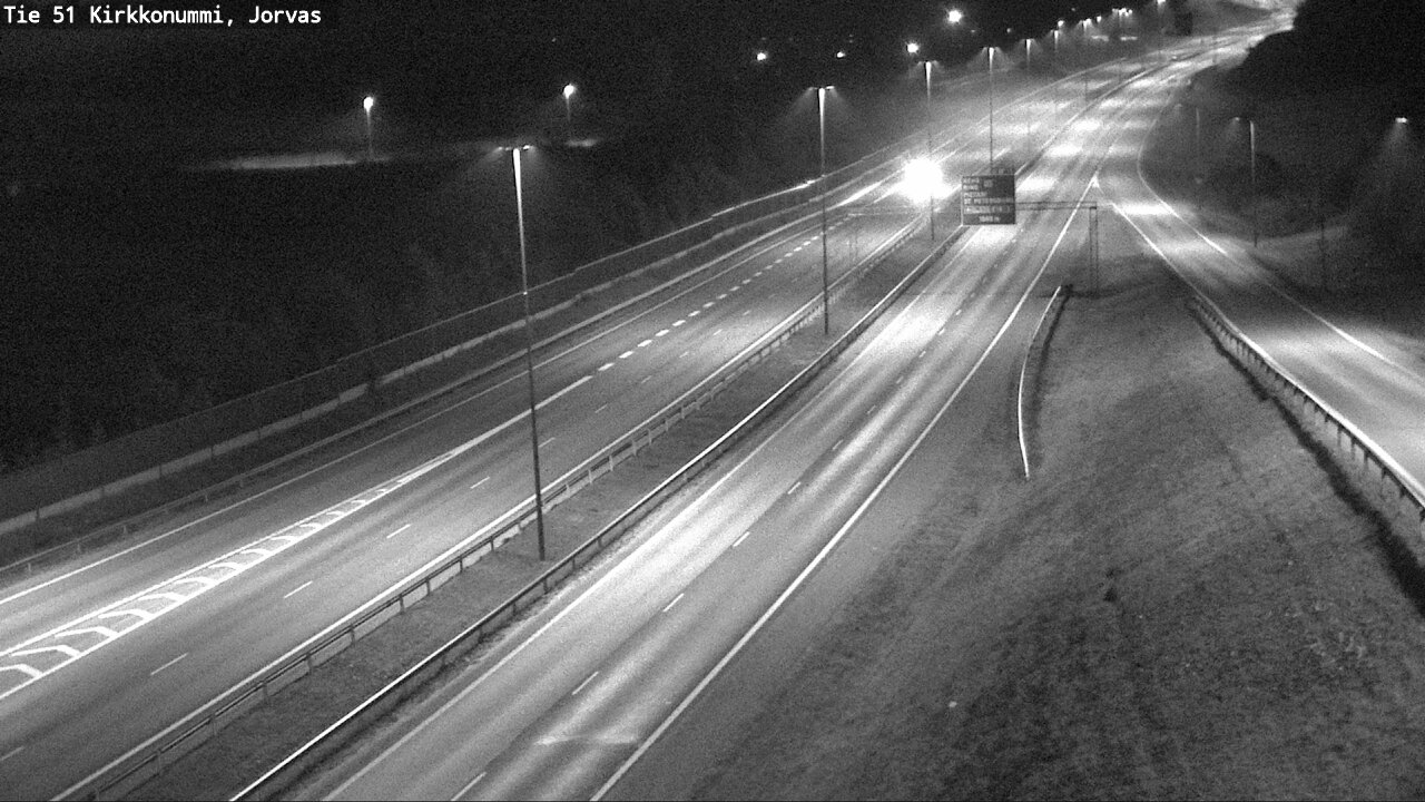 Weather Camera Image Väg 51 Kyrkslätt, Jorvas, Kirkkonummi, Uusimaa