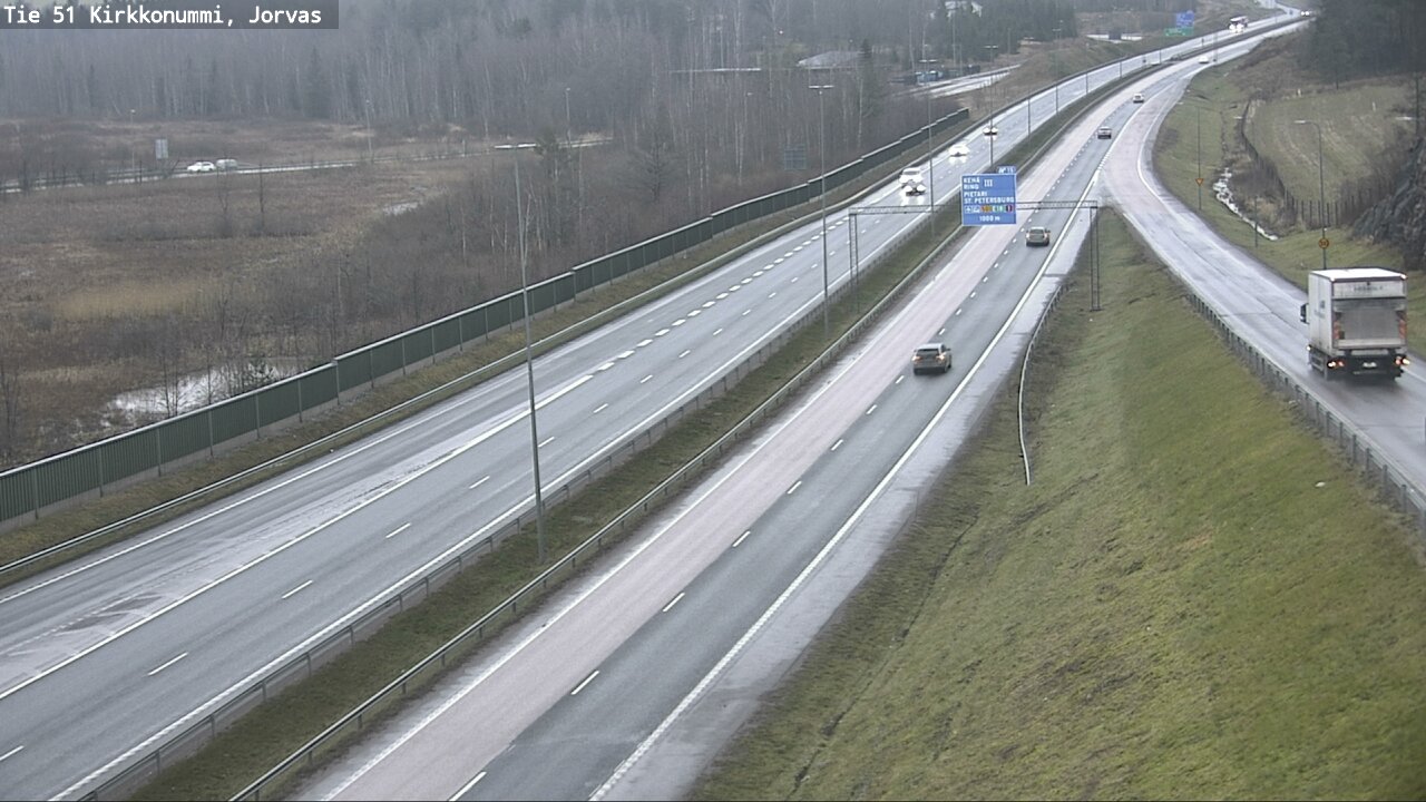Weather Camera Image Väg 51 Kyrkslätt, Jorvas, Kirkkonummi, Uusimaa