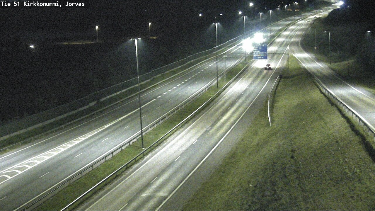 Weather Camera Image Väg 51 Kyrkslätt, Jorvas, Kirkkonummi, Uusimaa