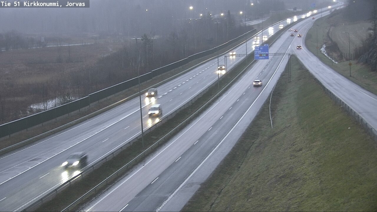Weather Camera Image Väg 51 Kyrkslätt, Jorvas, Kirkkonummi, Uusimaa
