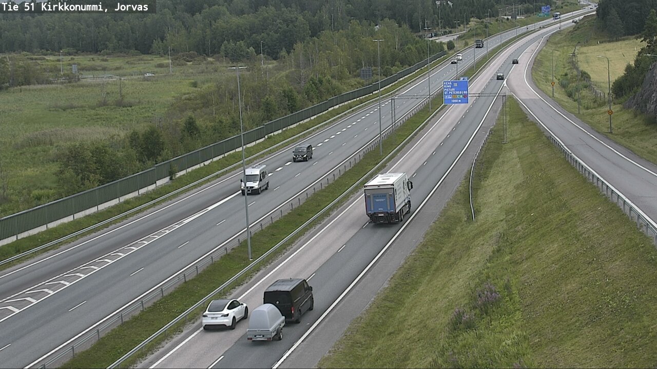 Weather Camera Image Väg 51 Kyrkslätt, Jorvas, Kirkkonummi, Uusimaa