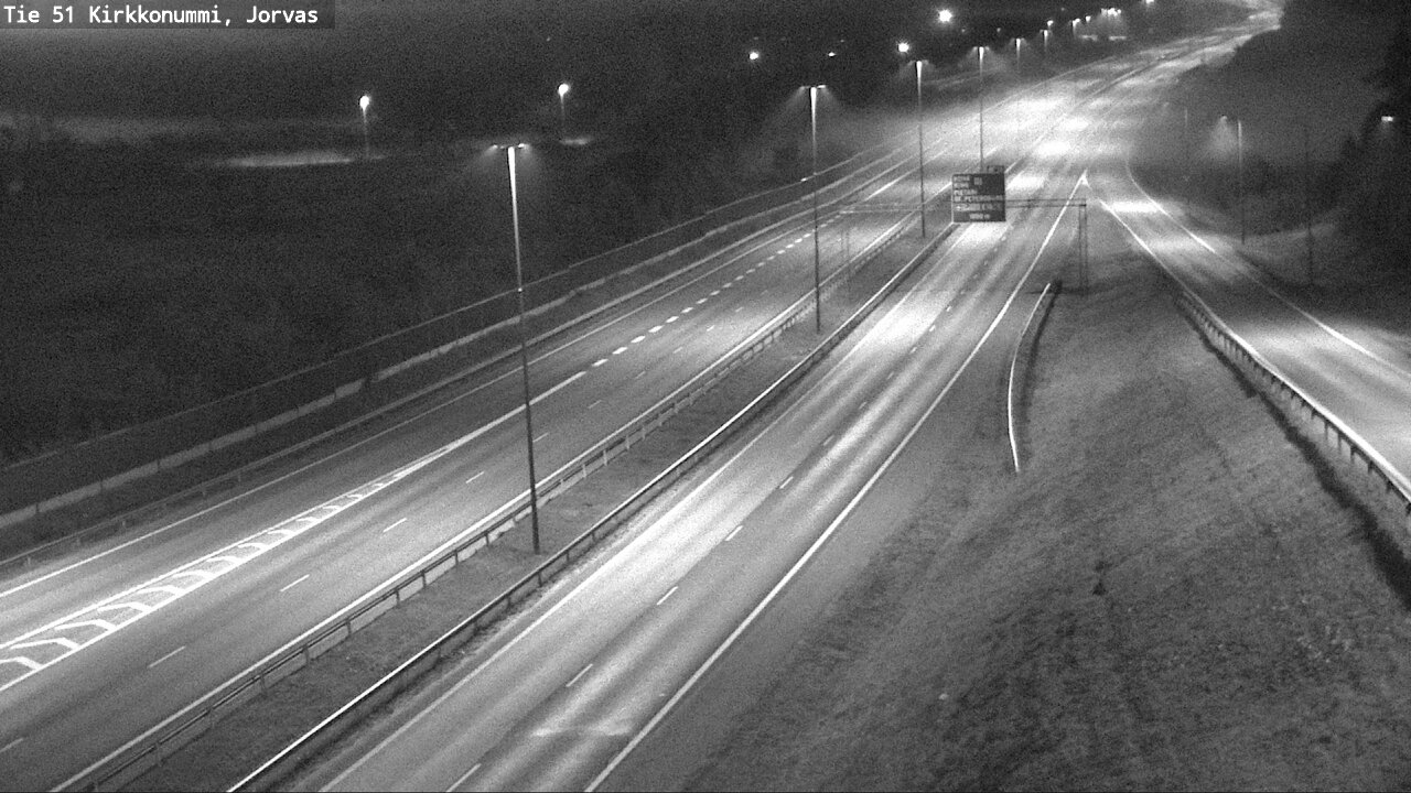 Weather Camera Image Väg 51 Kyrkslätt, Jorvas, Kirkkonummi, Uusimaa
