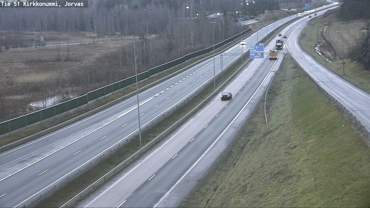 Weather Camera Image Väg 51 Kyrkslätt, Jorvas, Kirkkonummi, Uusimaa