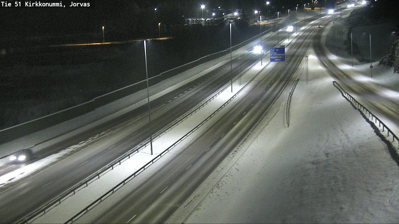 Weather Camera Image Väg 51 Kyrkslätt, Jorvas, Kirkkonummi, Uusimaa