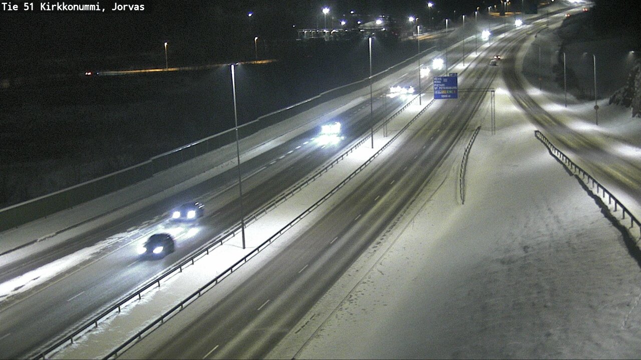 Weather Camera Image Väg 51 Kyrkslätt, Jorvas, Kirkkonummi, Uusimaa