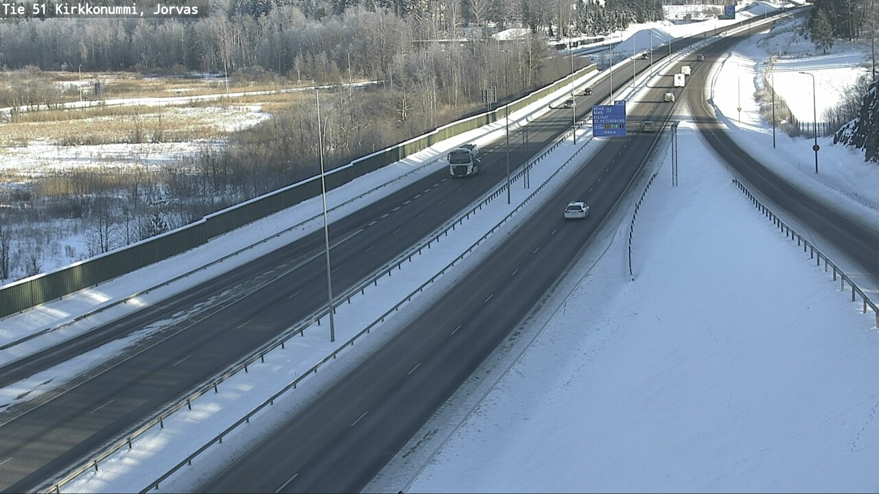 Weather Camera Image Road 51 Kirkkonummi, Jorvas, Kirkkonummi, Uusimaa