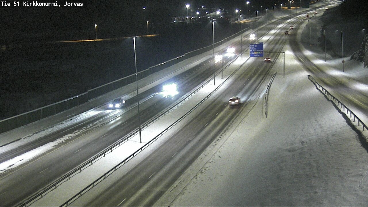 Weather Camera Image Väg 51 Kyrkslätt, Jorvas, Kirkkonummi, Uusimaa