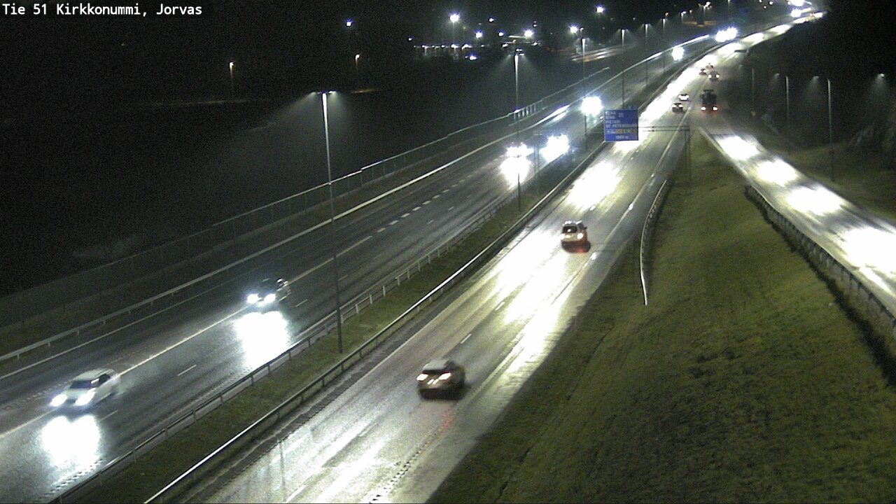 Weather Camera Image Väg 51 Kyrkslätt, Jorvas, Kirkkonummi, Uusimaa