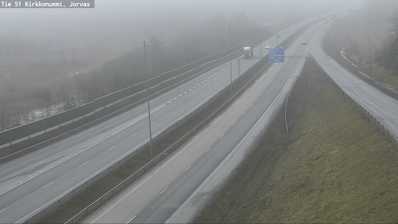 Weather Camera Image Väg 51 Kyrkslätt, Jorvas, Kirkkonummi, Uusimaa