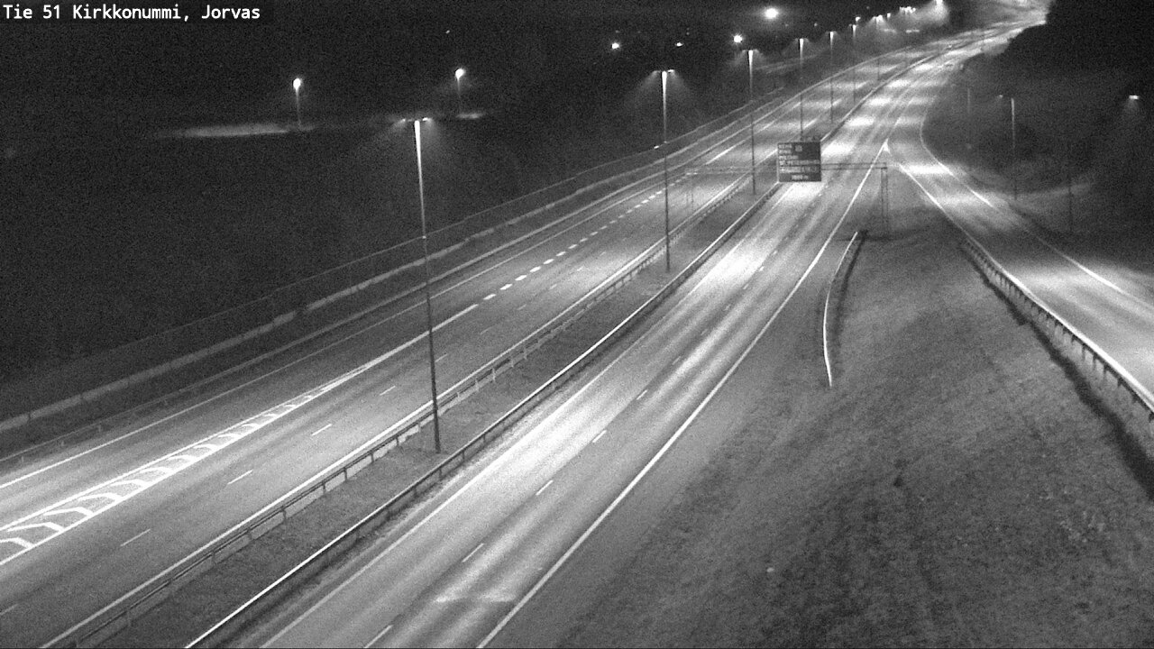 Weather Camera Image Väg 51 Kyrkslätt, Jorvas, Kirkkonummi, Uusimaa
