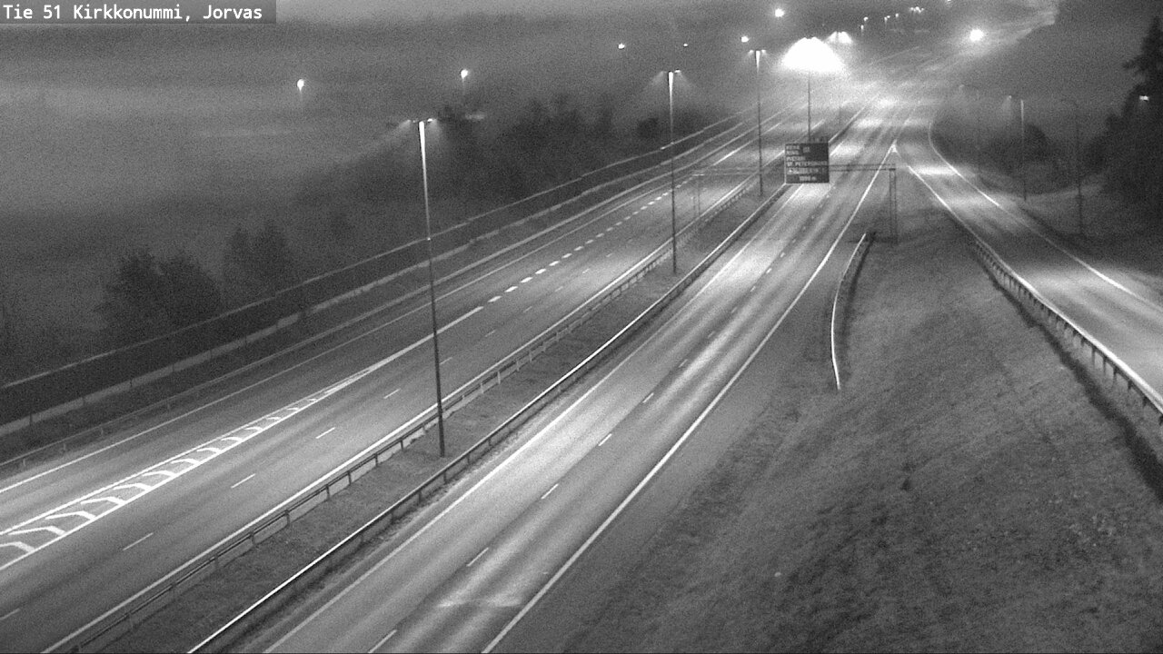 Weather Camera Image Väg 51 Kyrkslätt, Jorvas, Kirkkonummi, Uusimaa