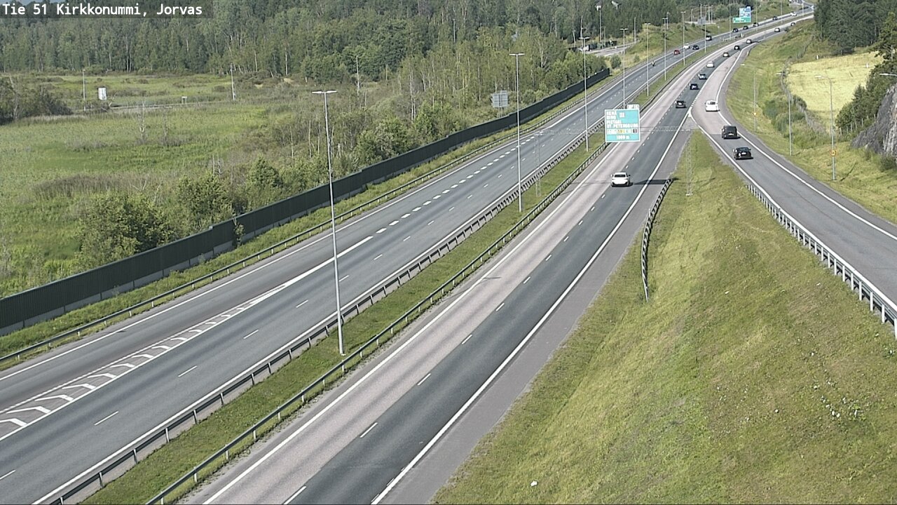 Weather Camera Image Väg 51 Kyrkslätt, Jorvas, Kirkkonummi, Uusimaa