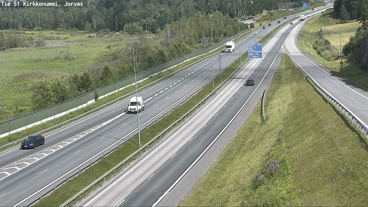 Weather Camera Image Väg 51 Kyrkslätt, Jorvas, Kirkkonummi, Uusimaa