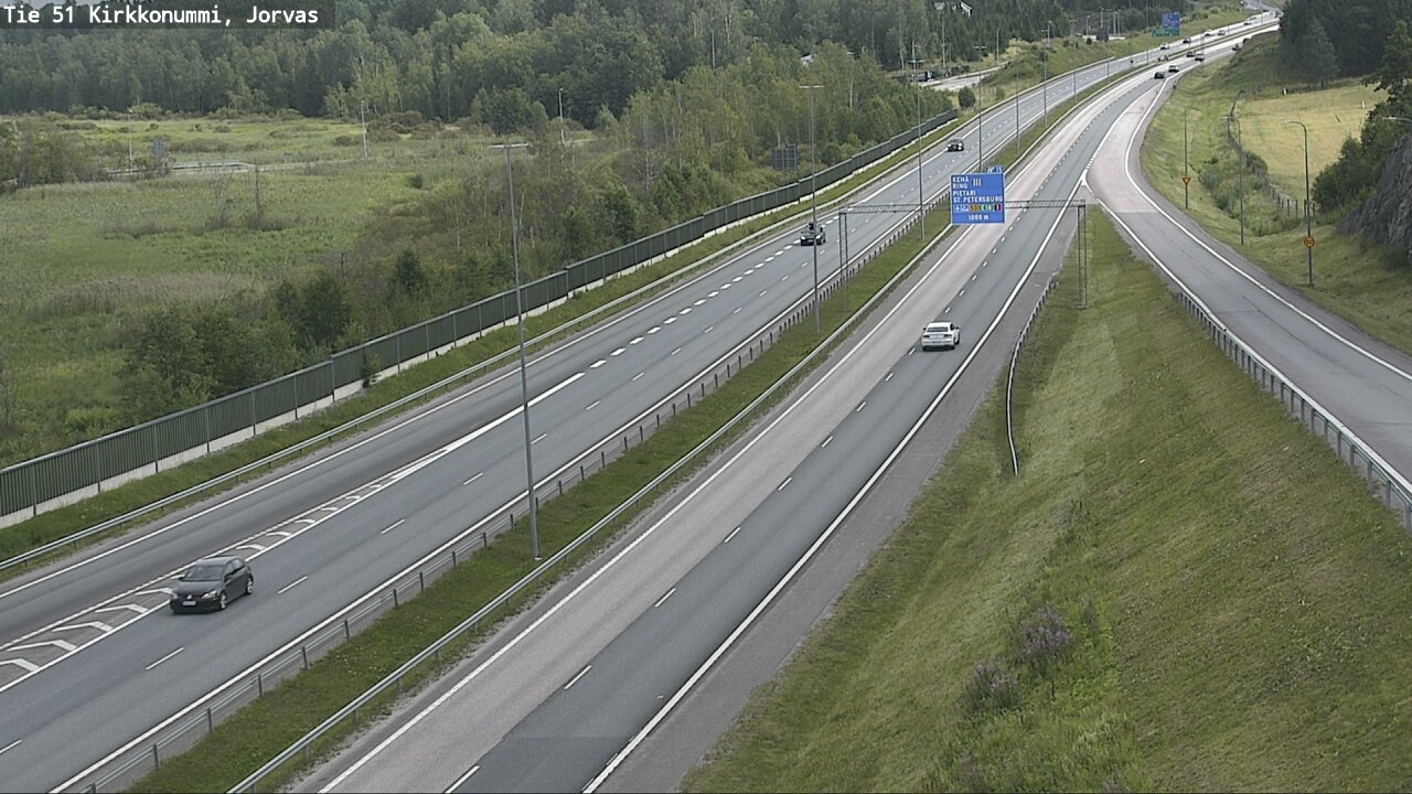 Weather Camera Image Väg 51 Kyrkslätt, Jorvas, Kirkkonummi, Uusimaa
