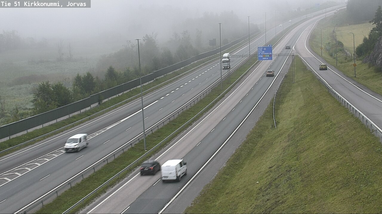 Weather Camera Image Väg 51 Kyrkslätt, Jorvas, Kirkkonummi, Uusimaa