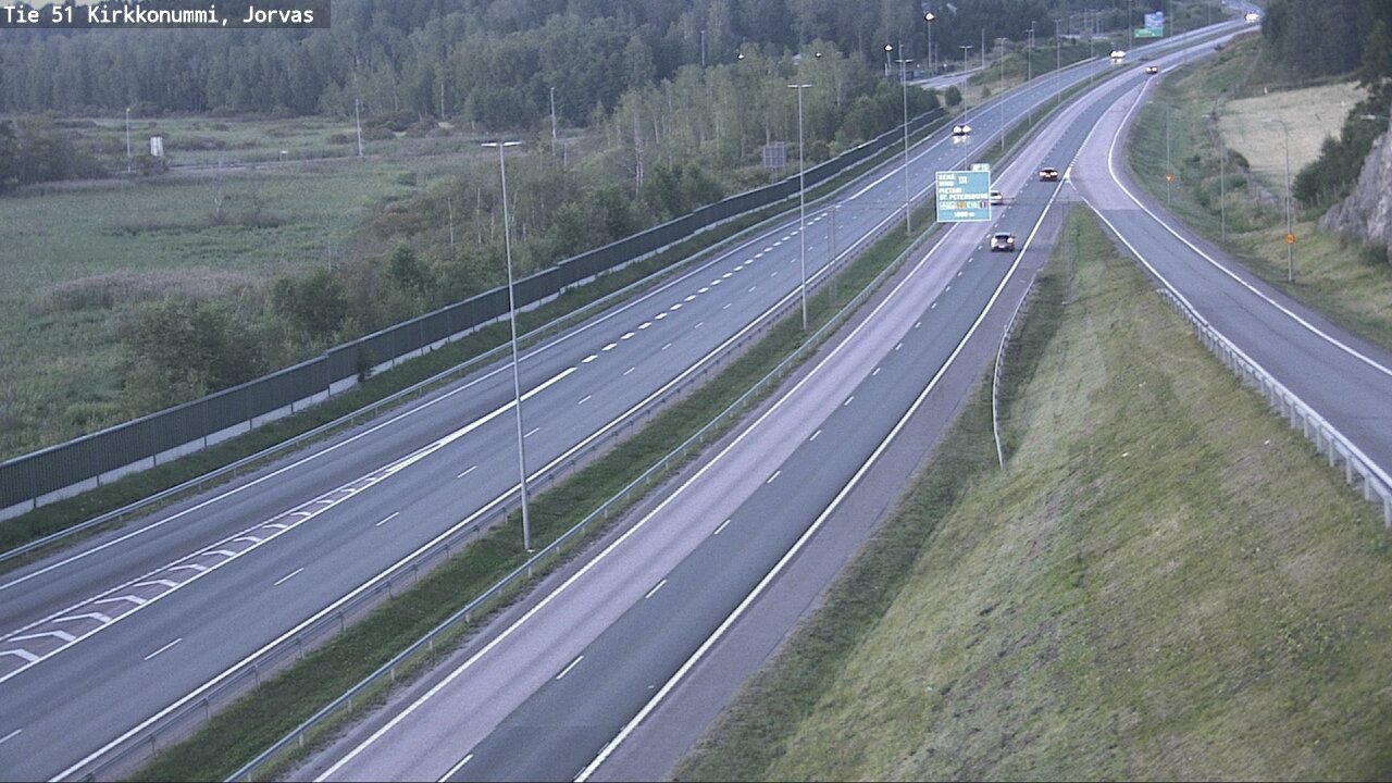Weather Camera Image Väg 51 Kyrkslätt, Jorvas, Kirkkonummi, Uusimaa