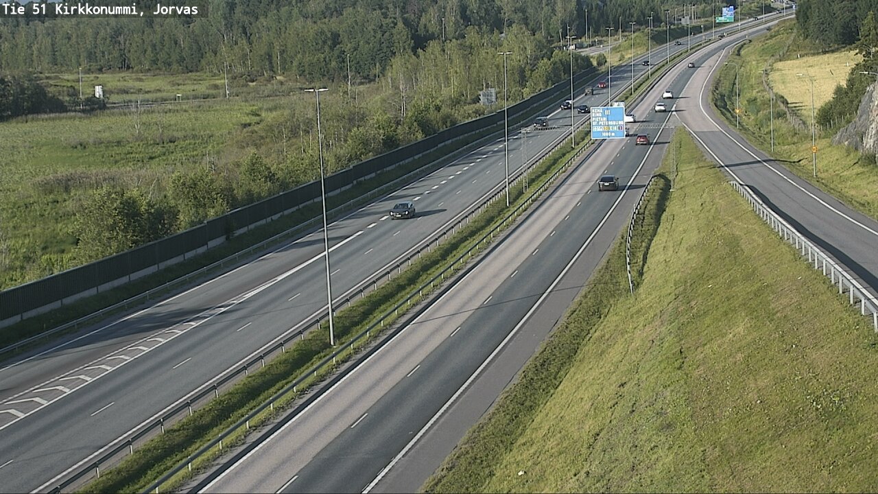Weather Camera Image Väg 51 Kyrkslätt, Jorvas, Kirkkonummi, Uusimaa