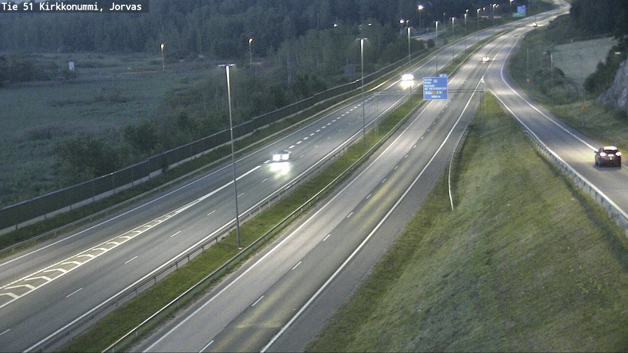 Weather Camera Image Väg 51 Kyrkslätt, Jorvas, Kirkkonummi, Uusimaa