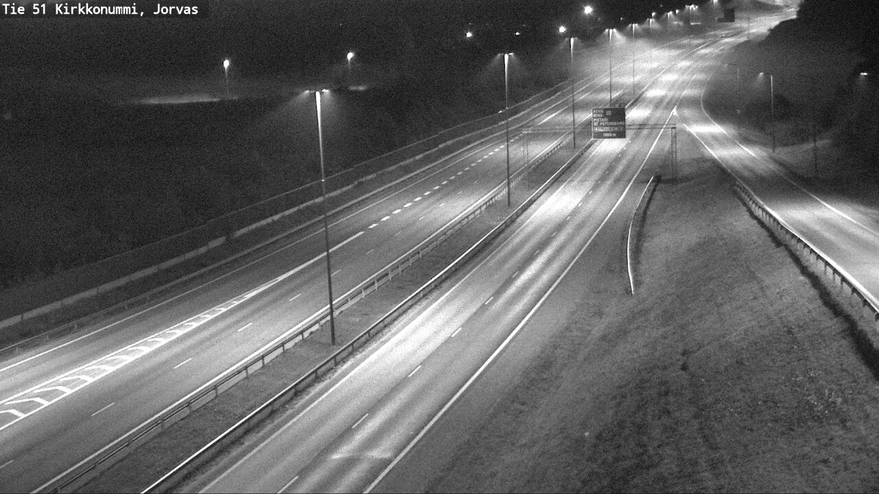 Weather Camera Image Väg 51 Kyrkslätt, Jorvas, Kirkkonummi, Uusimaa