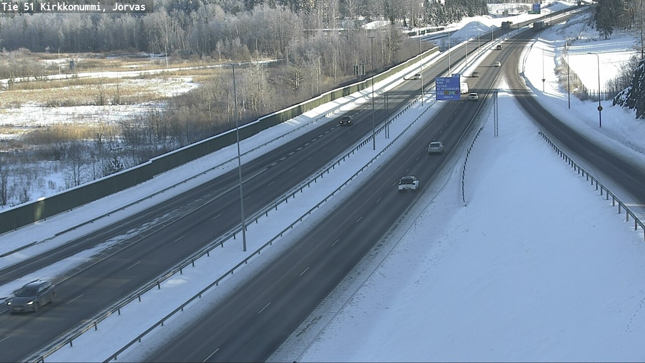 Weather Camera Image Road 51 Kirkkonummi, Jorvas, Kirkkonummi, Uusimaa