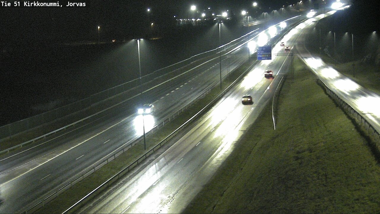 Weather Camera Image Väg 51 Kyrkslätt, Jorvas, Kirkkonummi, Uusimaa