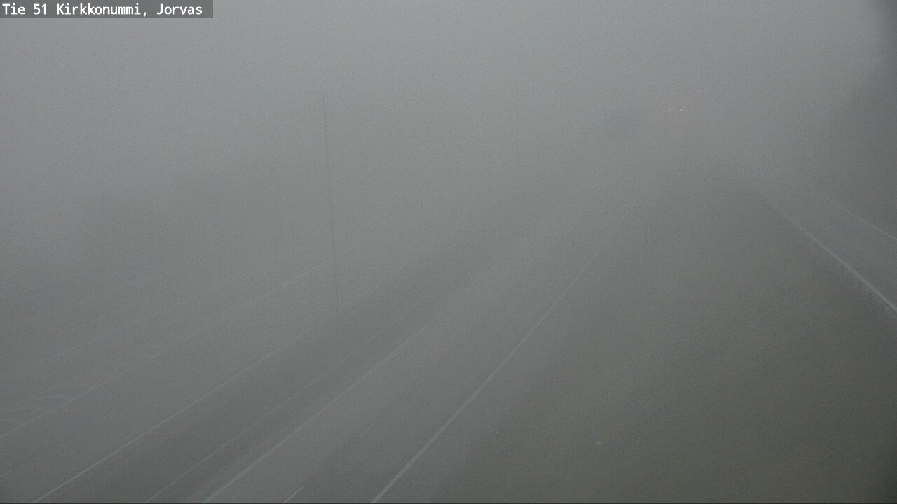 Weather Camera Image Väg 51 Kyrkslätt, Jorvas, Kirkkonummi, Uusimaa