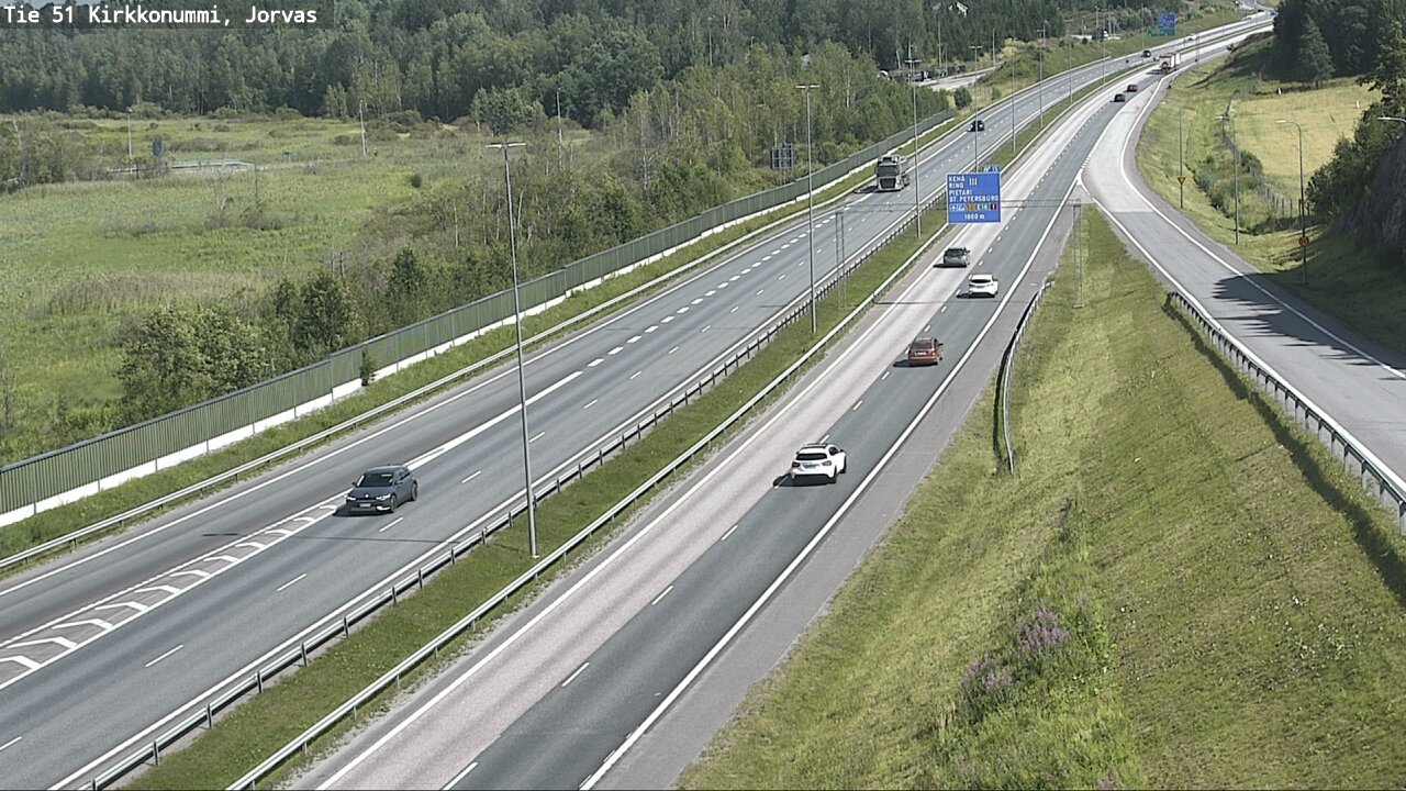 Weather Camera Image Väg 51 Kyrkslätt, Jorvas, Kirkkonummi, Uusimaa