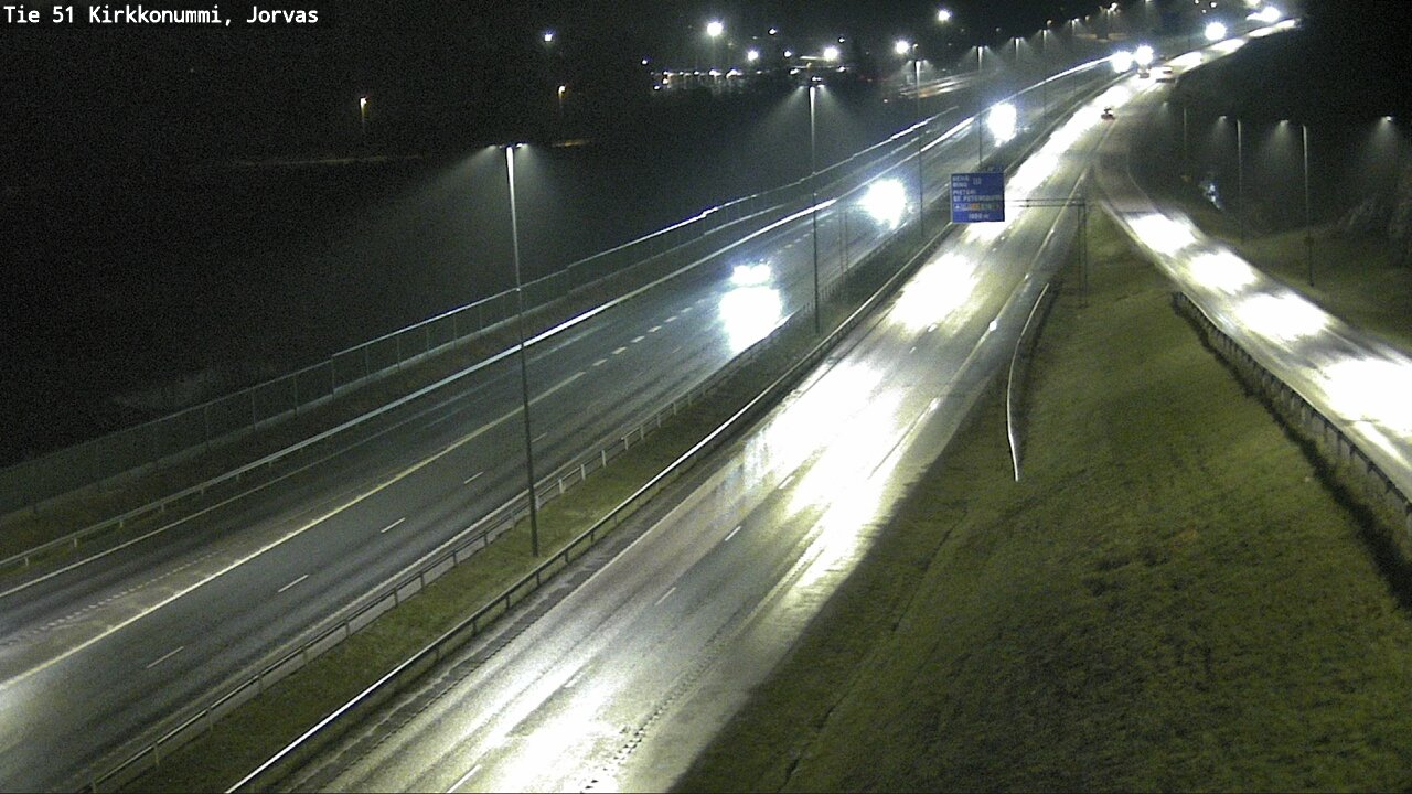 Weather Camera Image Väg 51 Kyrkslätt, Jorvas, Kirkkonummi, Uusimaa