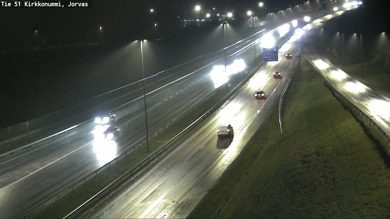 Weather Camera Image Väg 51 Kyrkslätt, Jorvas, Kirkkonummi, Uusimaa