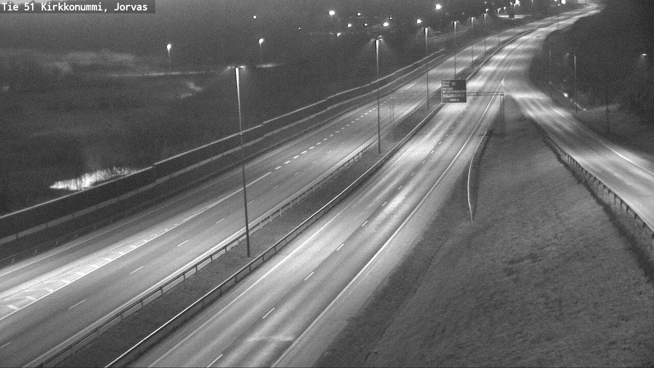Weather Camera Image Väg 51 Kyrkslätt, Jorvas, Kirkkonummi, Uusimaa