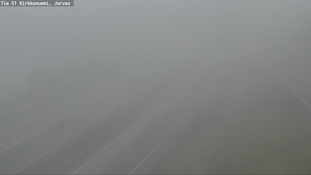 Weather Camera Image Väg 51 Kyrkslätt, Jorvas, Kirkkonummi, Uusimaa